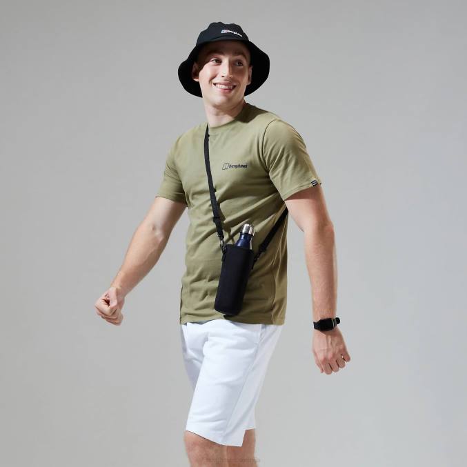 Berghaus moški majica s kratkimi rokavi dolomites mtn 6JTH204 oblačila svetlo zelena