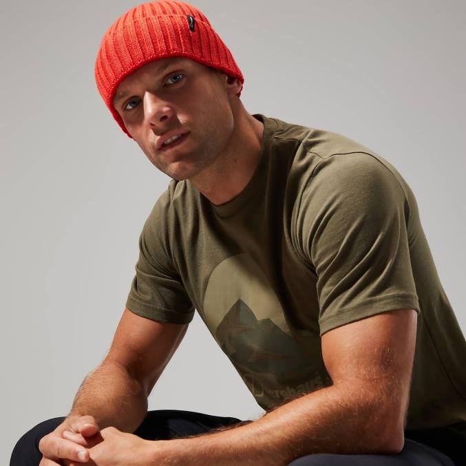 Berghaus moški majica s kratkimi rokavi edale mtn 6JTH224 oblačila temno zelena