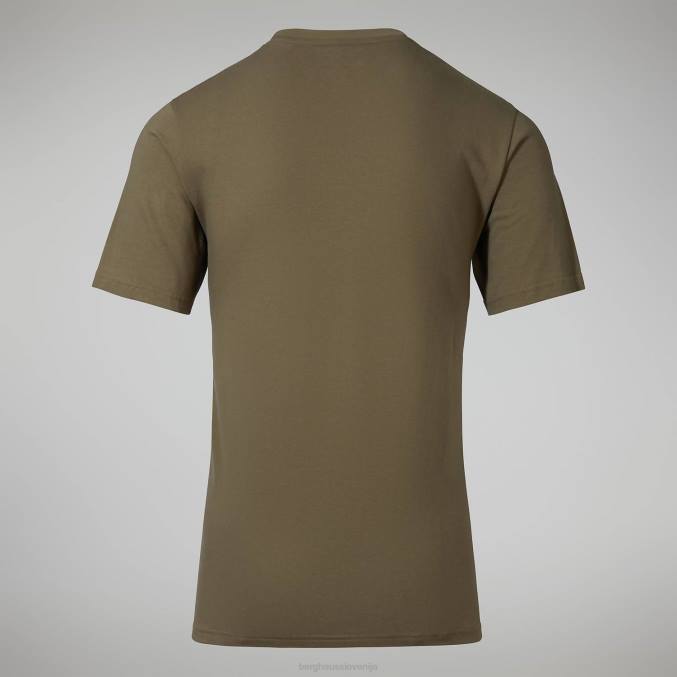 Berghaus moški majica s kratkimi rokavi edale mtn 6JTH224 oblačila temno zelena