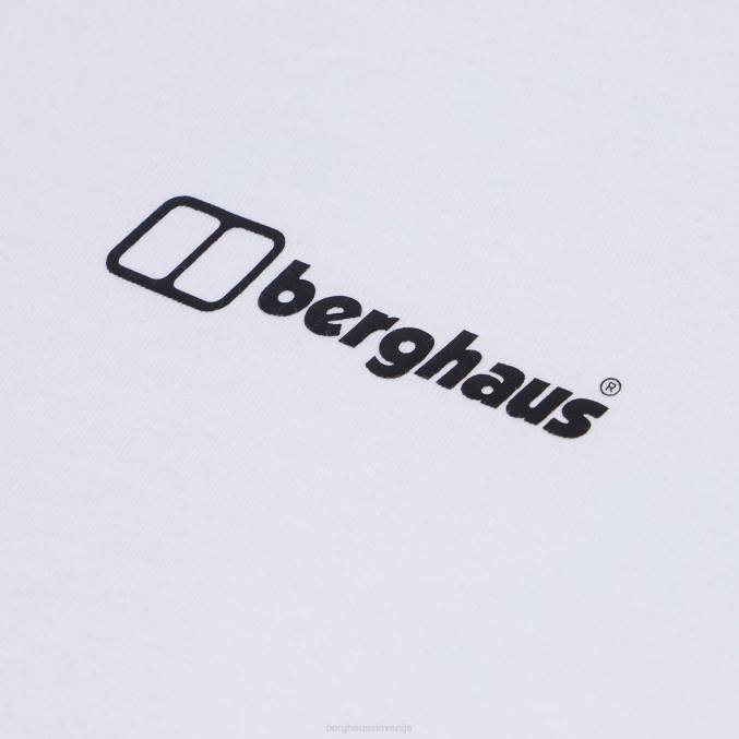 Berghaus moški majica s kratkimi rokavi francoski Pireneji 6JTH193 oblačila bela