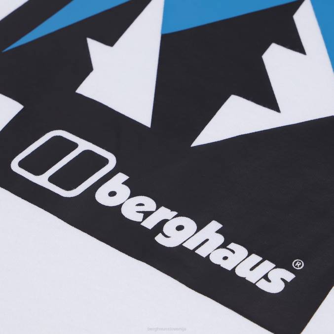 Berghaus moški majica s kratkimi rokavi francoski Pireneji 6JTH193 oblačila bela