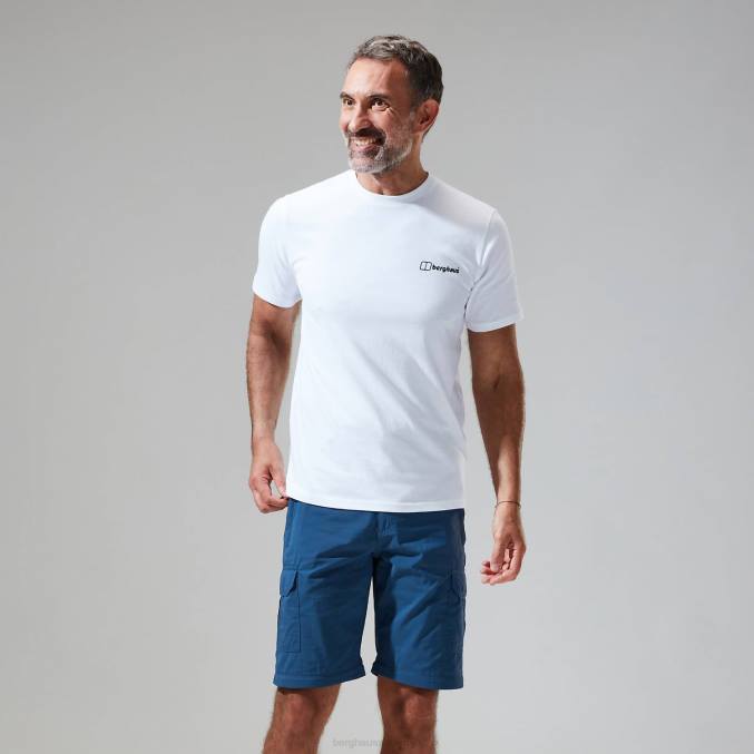 Berghaus moški majica s kratkimi rokavi francoski Pireneji 6JTH193 oblačila bela