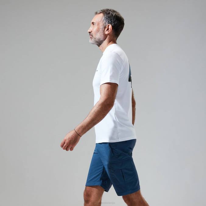 Berghaus moški majica s kratkimi rokavi francoski Pireneji 6JTH193 oblačila bela