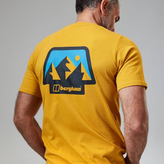 Berghaus moški majica s kratkimi rokavi francoski Pireneji 6JTH194 oblačila rjav