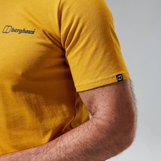 Berghaus moški majica s kratkimi rokavi francoski Pireneji 6JTH194 oblačila rjav