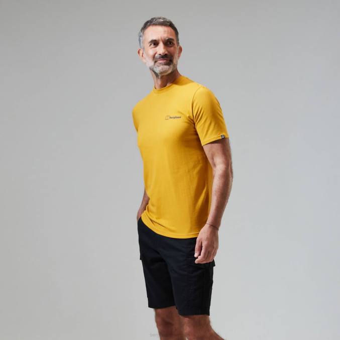 Berghaus moški majica s kratkimi rokavi francoski Pireneji 6JTH194 oblačila rjav