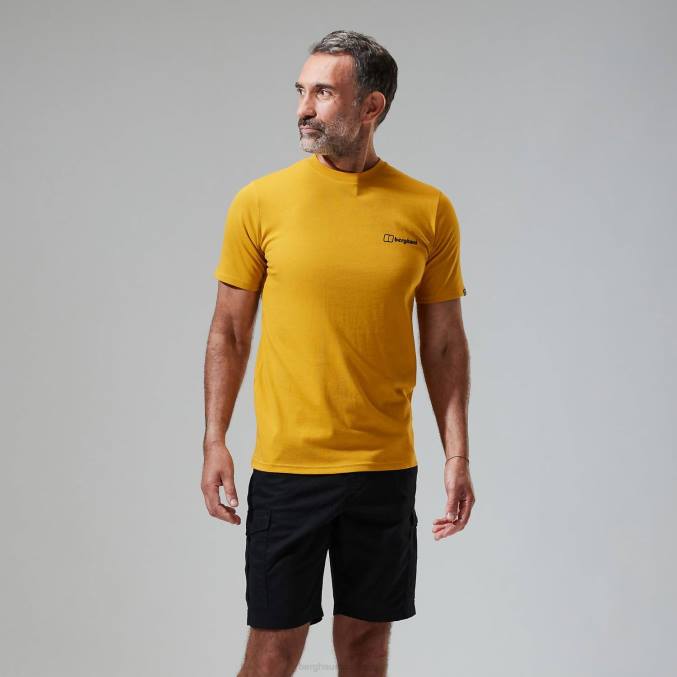 Berghaus moški majica s kratkimi rokavi francoski Pireneji 6JTH194 oblačila rjav