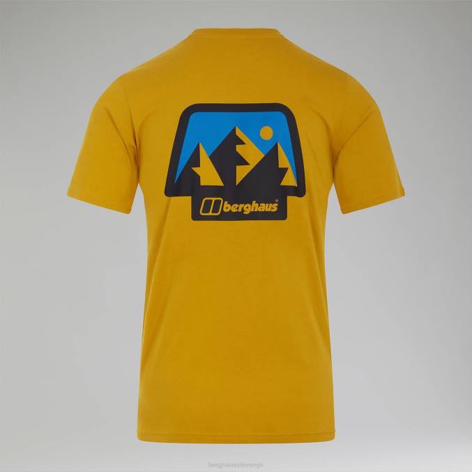 Berghaus moški majica s kratkimi rokavi francoski Pireneji 6JTH194 oblačila rjav