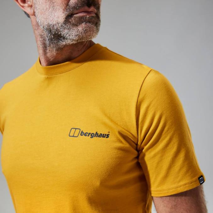 Berghaus moški majica s kratkimi rokavi francoski Pireneji 6JTH194 oblačila rjav