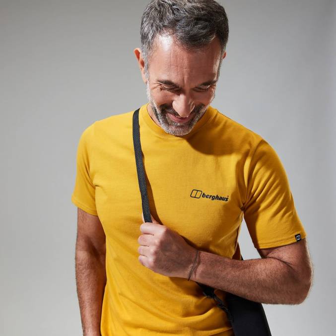 Berghaus moški majica s kratkimi rokavi francoski Pireneji 6JTH194 oblačila rjav