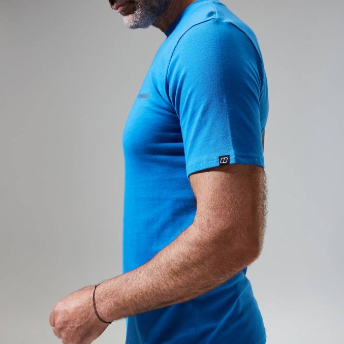 Berghaus moški majica s kratkimi rokavi francoski Pireneji 6JTH195 oblačila modra