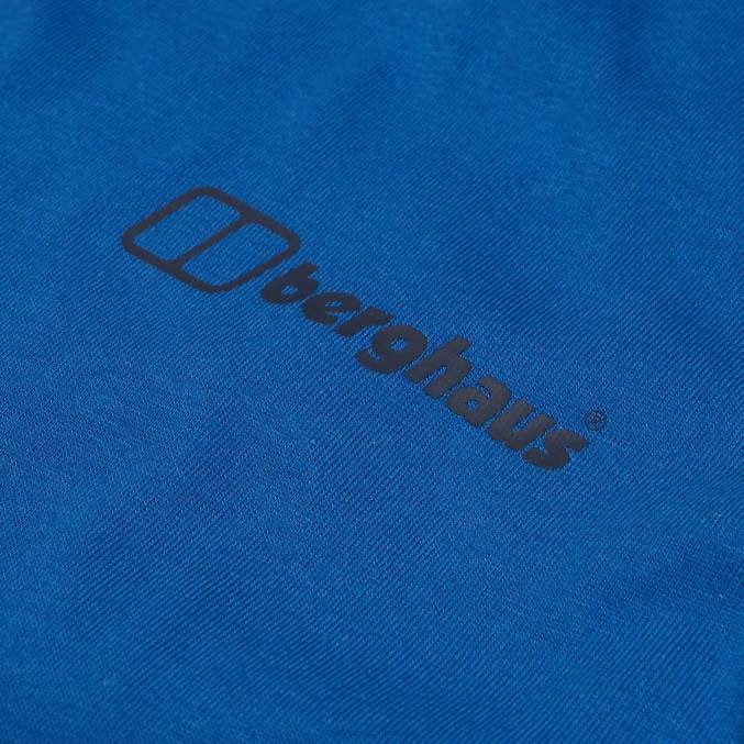 Berghaus moški majica s kratkimi rokavi francoski Pireneji 6JTH195 oblačila modra