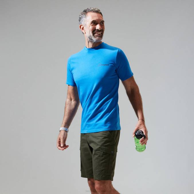 Berghaus moški majica s kratkimi rokavi francoski Pireneji 6JTH195 oblačila modra