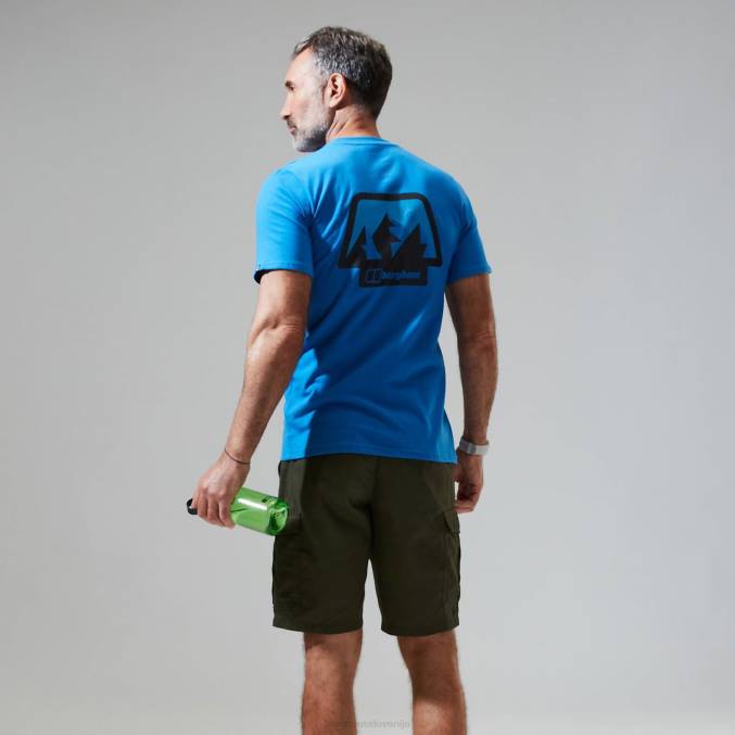 Berghaus moški majica s kratkimi rokavi francoski Pireneji 6JTH195 oblačila modra