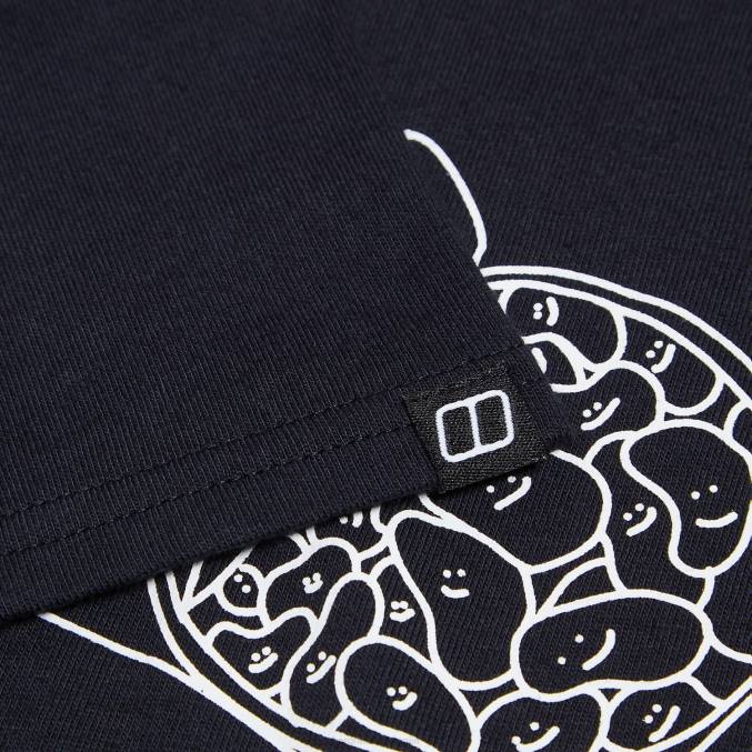 Berghaus moški majica s kratkimi rokavi hike beans 6JTH174 oblačila Črna