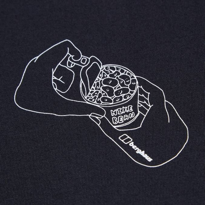 Berghaus moški majica s kratkimi rokavi hike beans 6JTH174 oblačila Črna