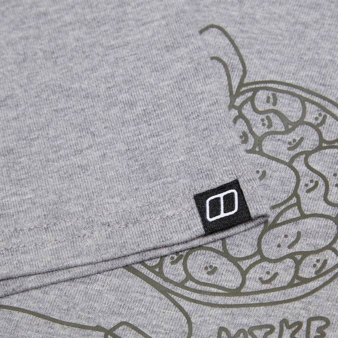 Berghaus moški majica s kratkimi rokavi hike beans 6JTH177 oblačila temno siva