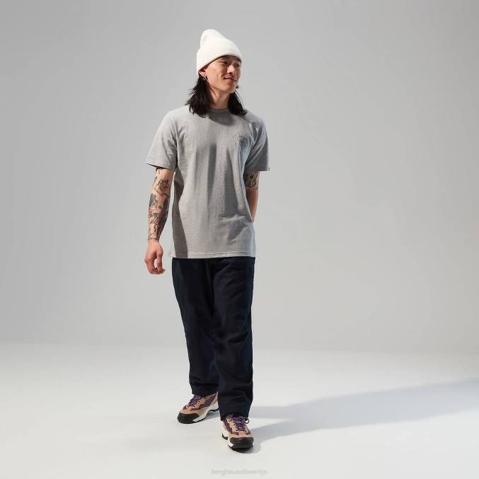 Berghaus moški majica s kratkimi rokavi hike beans 6JTH177 oblačila temno siva
