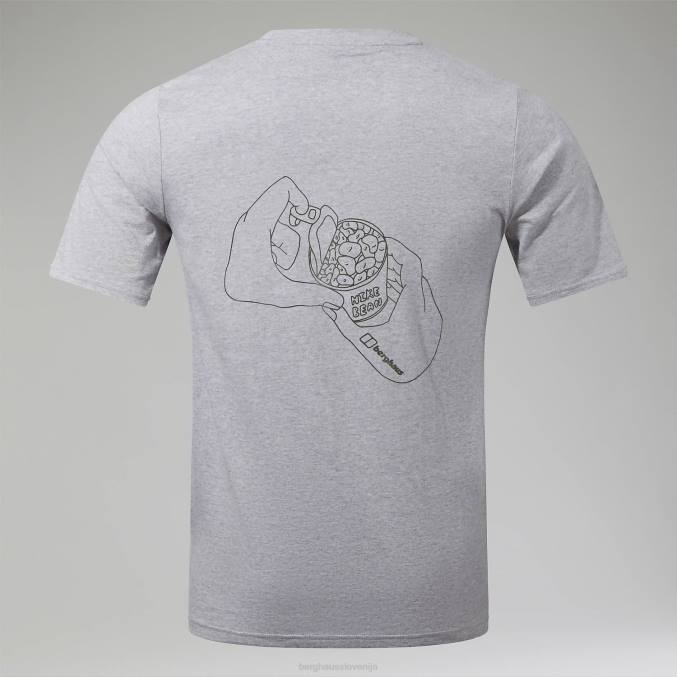 Berghaus moški majica s kratkimi rokavi hike beans 6JTH177 oblačila temno siva