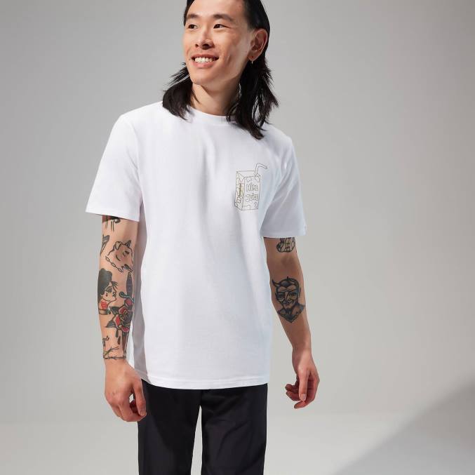 Berghaus moški majica s kratkimi rokavi hike juice 6JTH170 oblačila bela