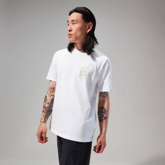 Berghaus moški majica s kratkimi rokavi hike juice 6JTH170 oblačila bela