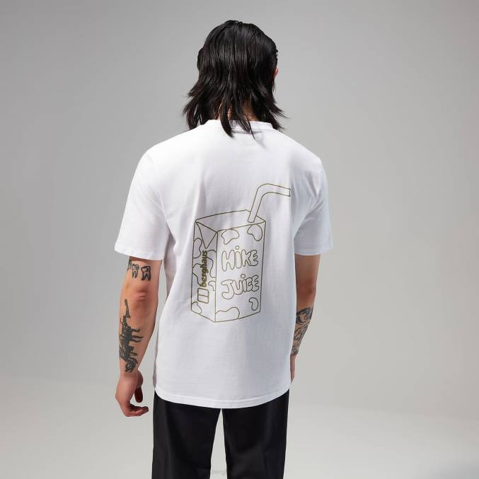 Berghaus moški majica s kratkimi rokavi hike juice 6JTH170 oblačila bela