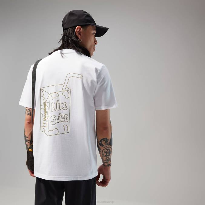 Berghaus moški majica s kratkimi rokavi hike juice 6JTH170 oblačila bela