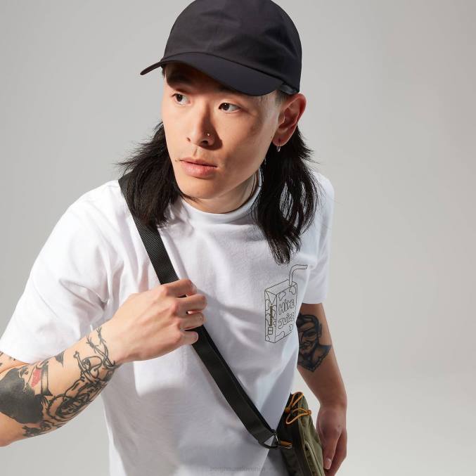 Berghaus moški majica s kratkimi rokavi hike juice 6JTH170 oblačila bela