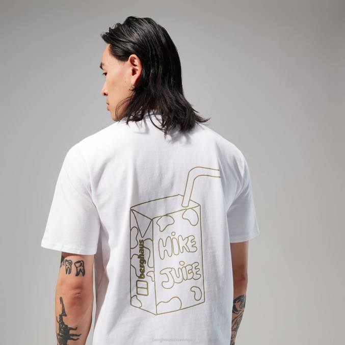 Berghaus moški majica s kratkimi rokavi hike juice 6JTH170 oblačila bela