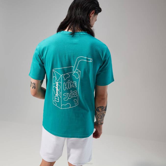 Berghaus moški majica s kratkimi rokavi hike juice 6JTH172 oblačila turkizna