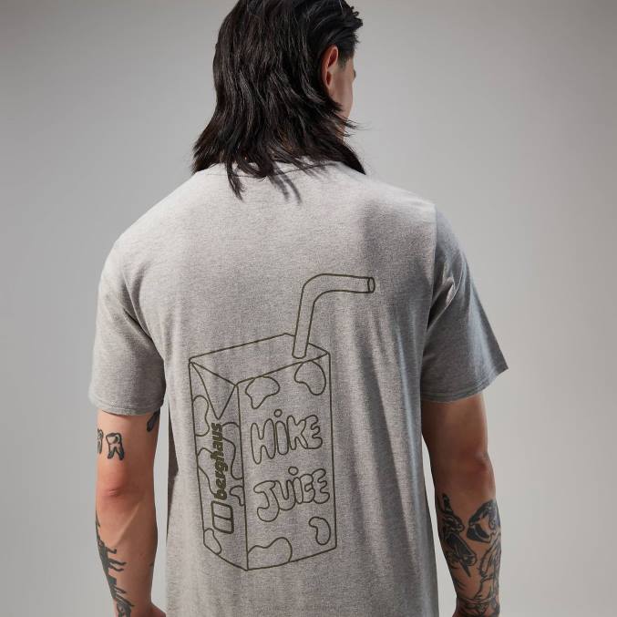 Berghaus moški majica s kratkimi rokavi hike juice 6JTH173 oblačila siva