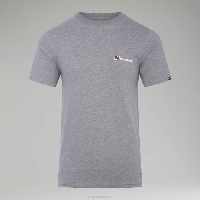 Berghaus moški majica s kratkimi rokavi snowdon 2.0 6JTH186 oblačila temno siva