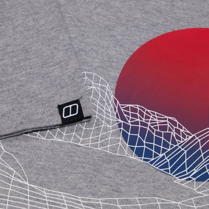 Berghaus moški majica s kratkimi rokavi snowdon 2.0 6JTH186 oblačila temno siva