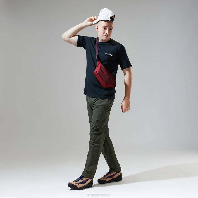 Berghaus moški majica s kratkimi rokavi snowdon 2.0 6JTH188 oblačila Črna