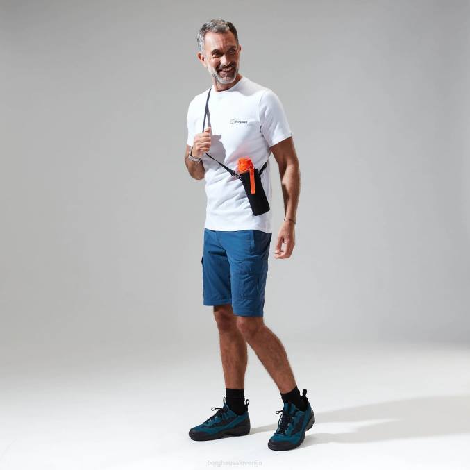 Berghaus moški majica s kratkimi rokavi z barvnim logotipom snowdon 6JTH190 oblačila bela