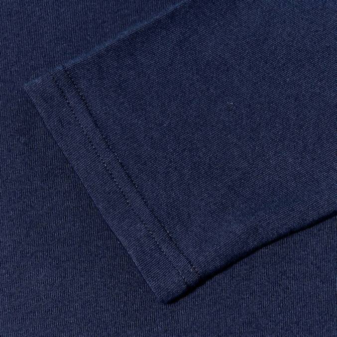 Berghaus moški majica z dolgimi rokavi z organskim velikim logotipom 6JTH219 oblačila temno modra