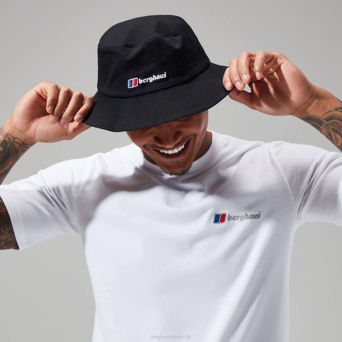 Berghaus moški organska klasična majica z logotipom 6JTH210 oblačila bela