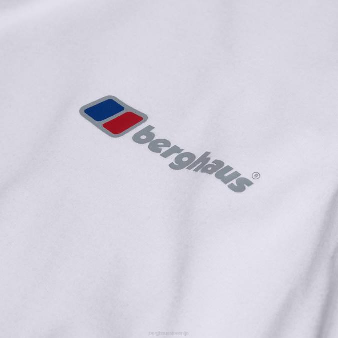 Berghaus moški organska klasična majica z logotipom 6JTH210 oblačila bela