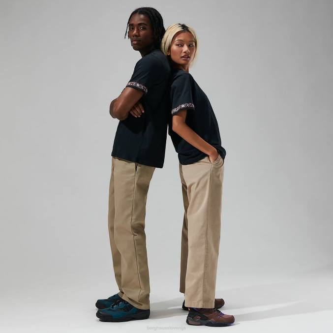 Berghaus moški original tramantana majica 6JTH184 oblačila Črna