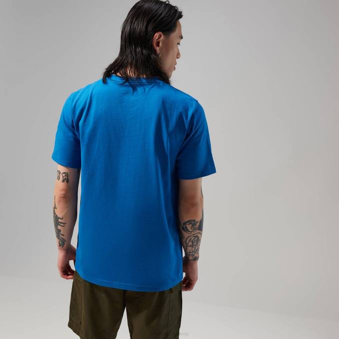 Berghaus moški pohodniška majica s kratkimi rokavi 6JTH178 oblačila modra