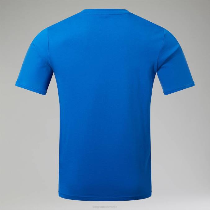 Berghaus moški pohodniška majica s kratkimi rokavi 6JTH178 oblačila modra