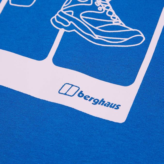 Berghaus moški pohodniška majica s kratkimi rokavi 6JTH178 oblačila modra