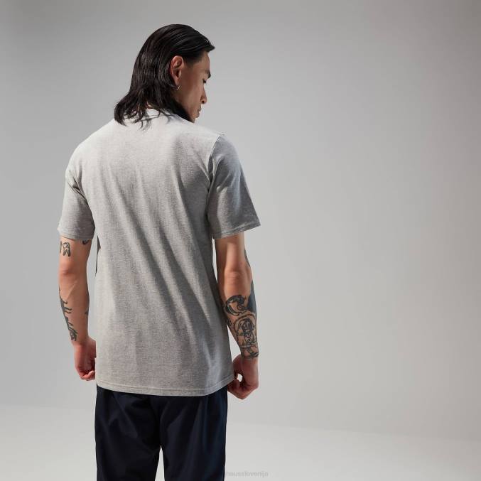 Berghaus moški pohodniška majica s kratkimi rokavi 6JTH180 oblačila temno siva