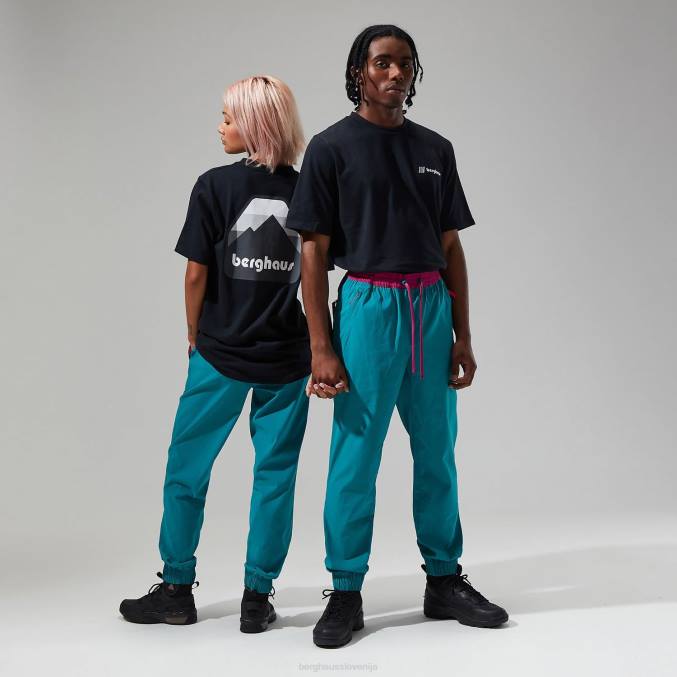 Berghaus moški razvrščene majice s kratkimi rokavi 6JTH222 oblačila Črna