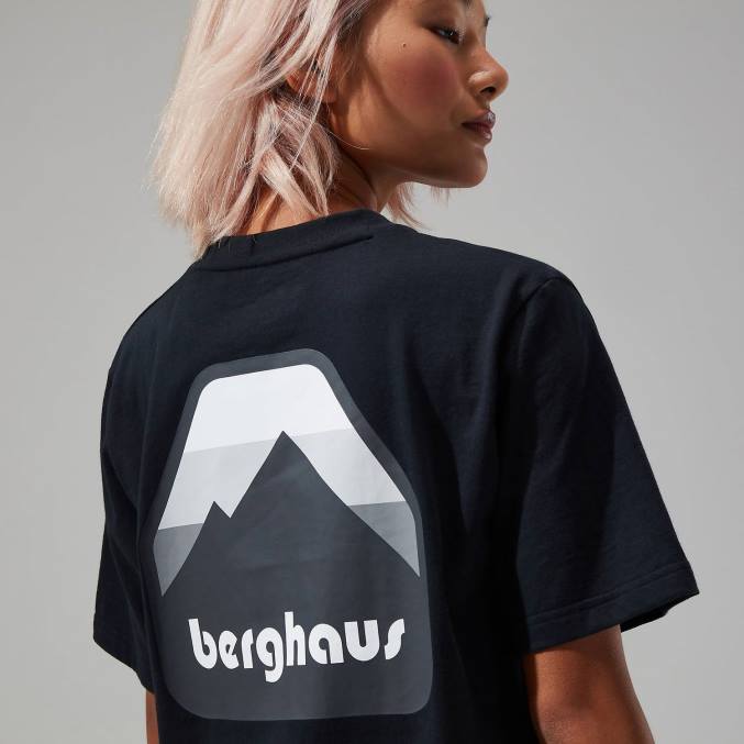 Berghaus moški razvrščene majice s kratkimi rokavi 6JTH222 oblačila Črna