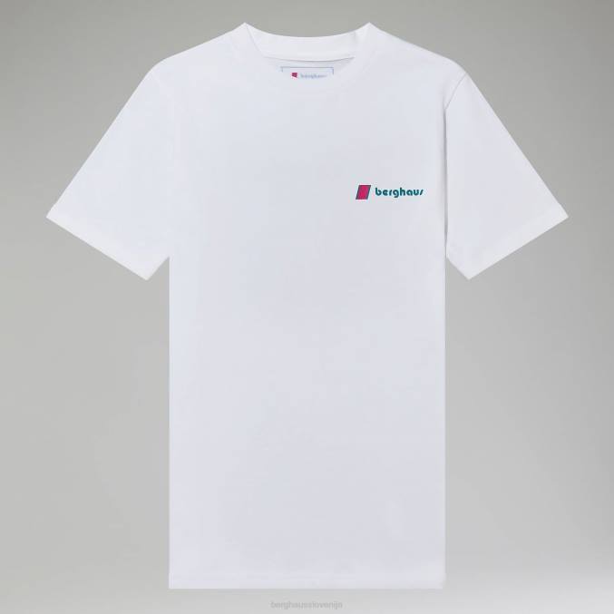 Berghaus moški razvrščene majice s kratkimi rokavi 6JTH223 oblačila bela