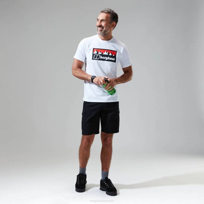 Berghaus moški siva majica s kratkimi rokavi s šiltom 6JTH198 oblačila bela