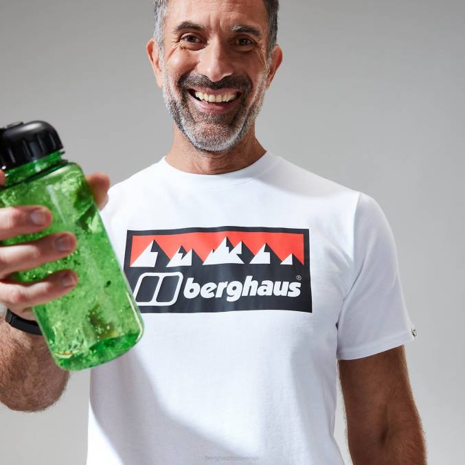 Berghaus moški siva majica s kratkimi rokavi s šiltom 6JTH198 oblačila bela