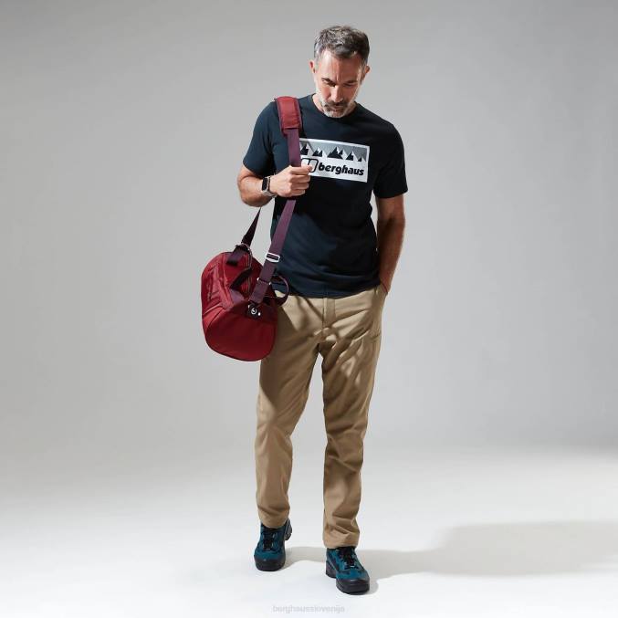 Berghaus moški siva majica s kratkimi rokavi s šiltom 6JTH199 oblačila Črna