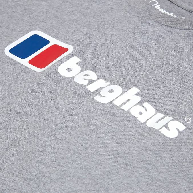 Berghaus moški velika klasična majica z logotipom 6JTH208 oblačila temno siva